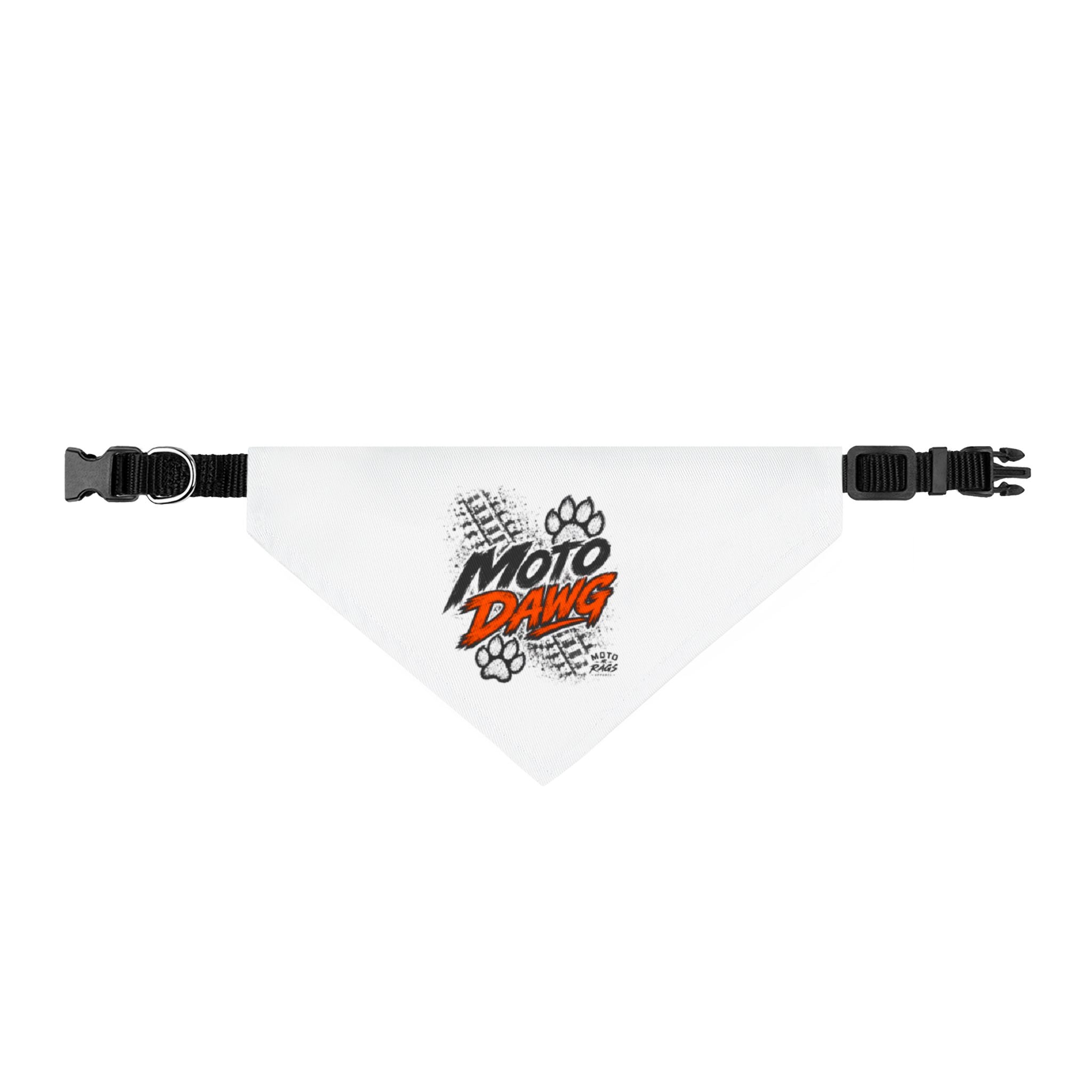 Moto Rags Moto Dawg Bandana Collar - Orange