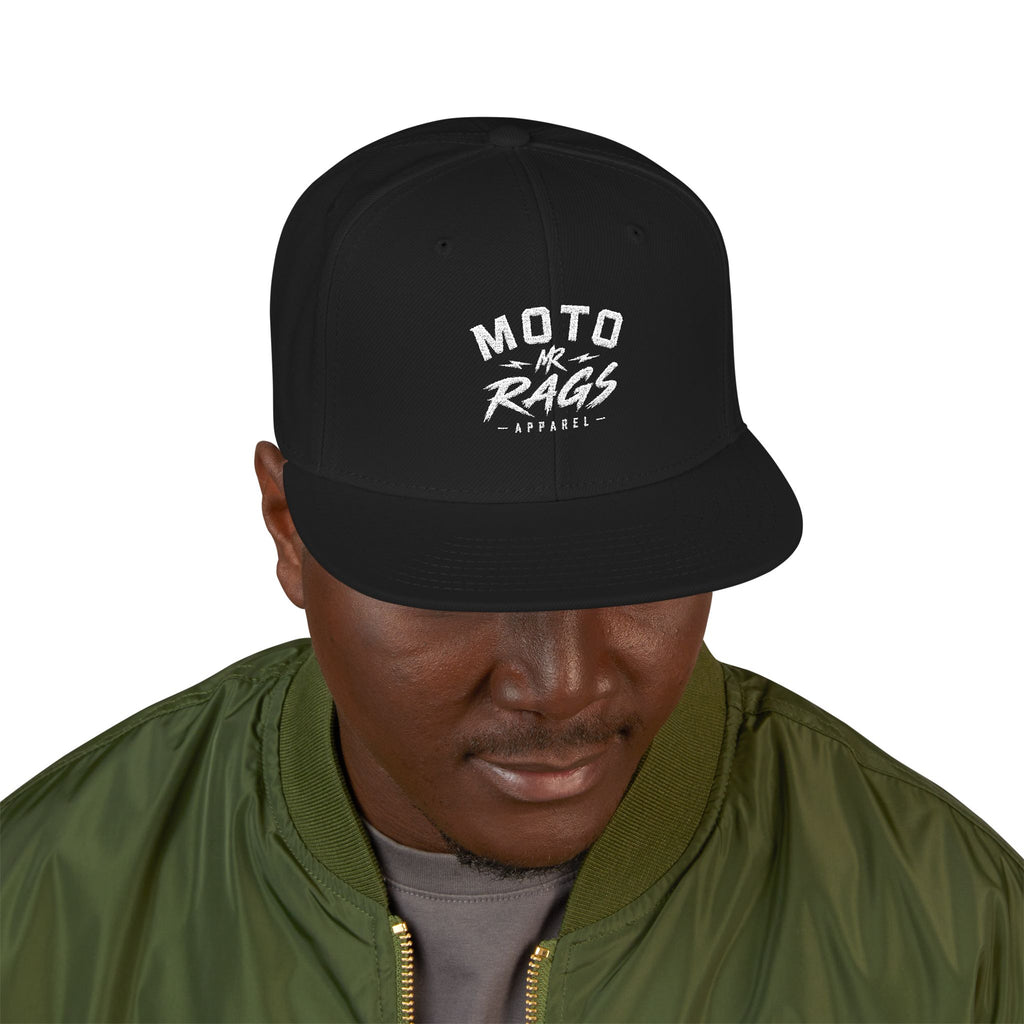 The OG Moto Rags Snapback Flat Bill Hat
