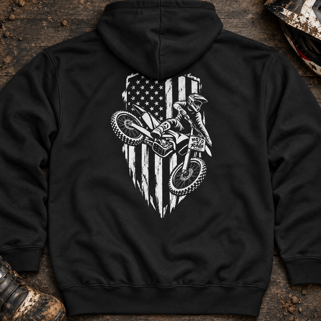 Tactical American Flag - Adult Hoodie