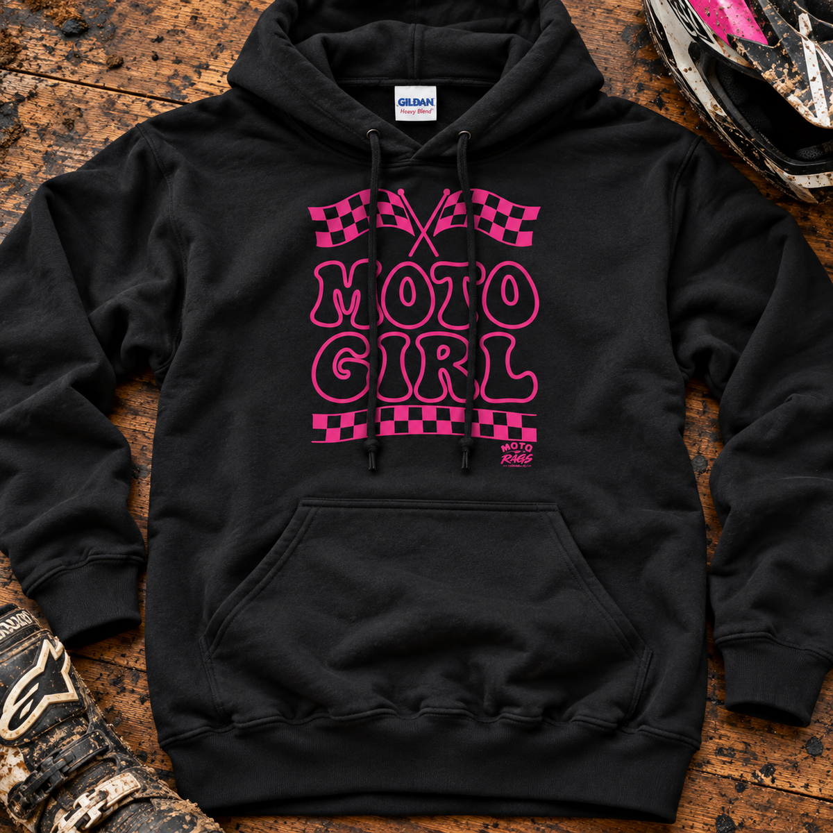 Moto Girl - Adult Hoodie