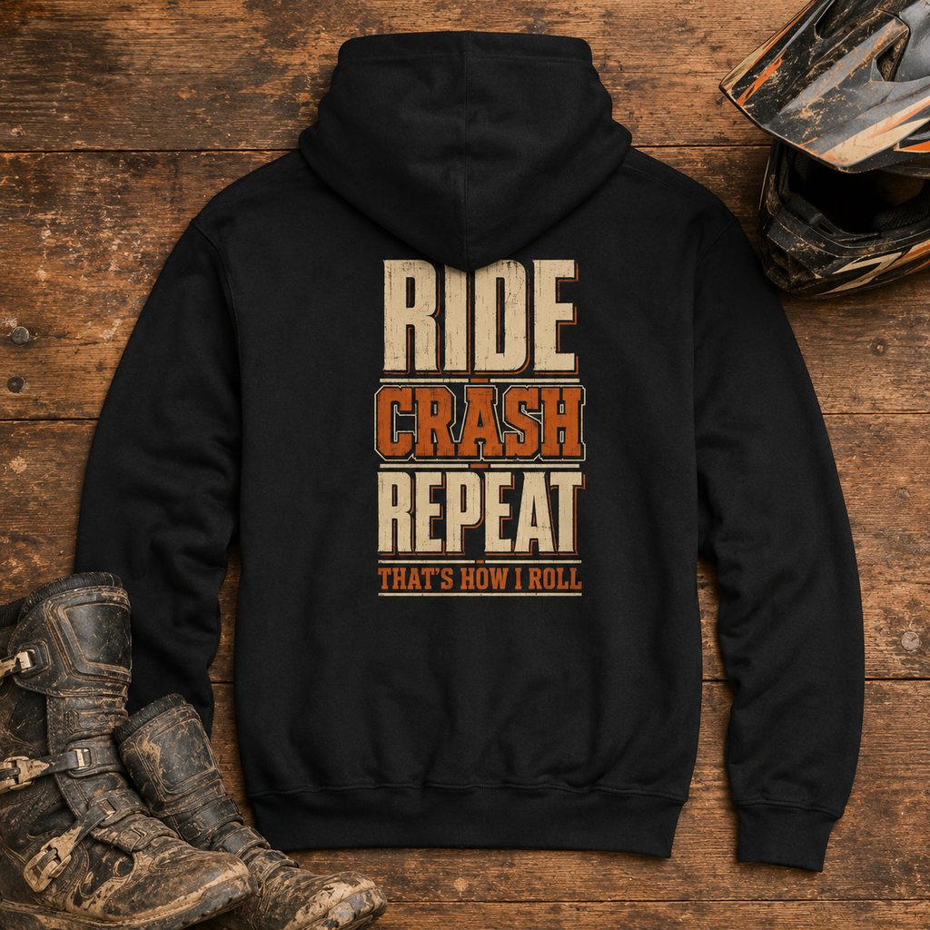 Ride Crash Repeat Hoodie