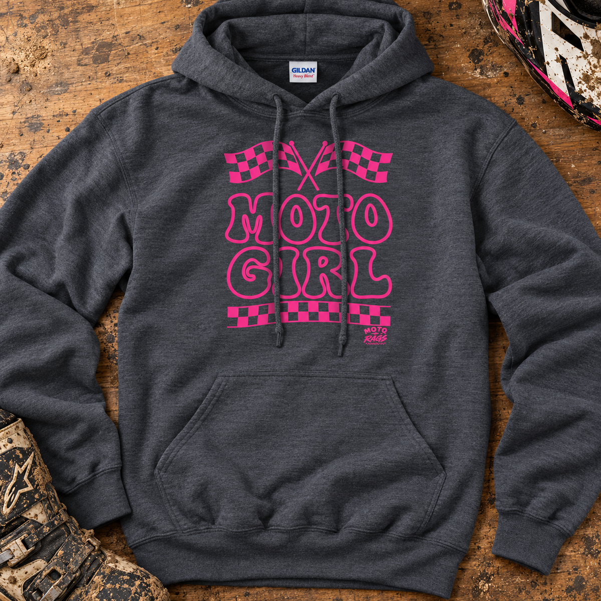 Moto Girl - Adult Hoodie
