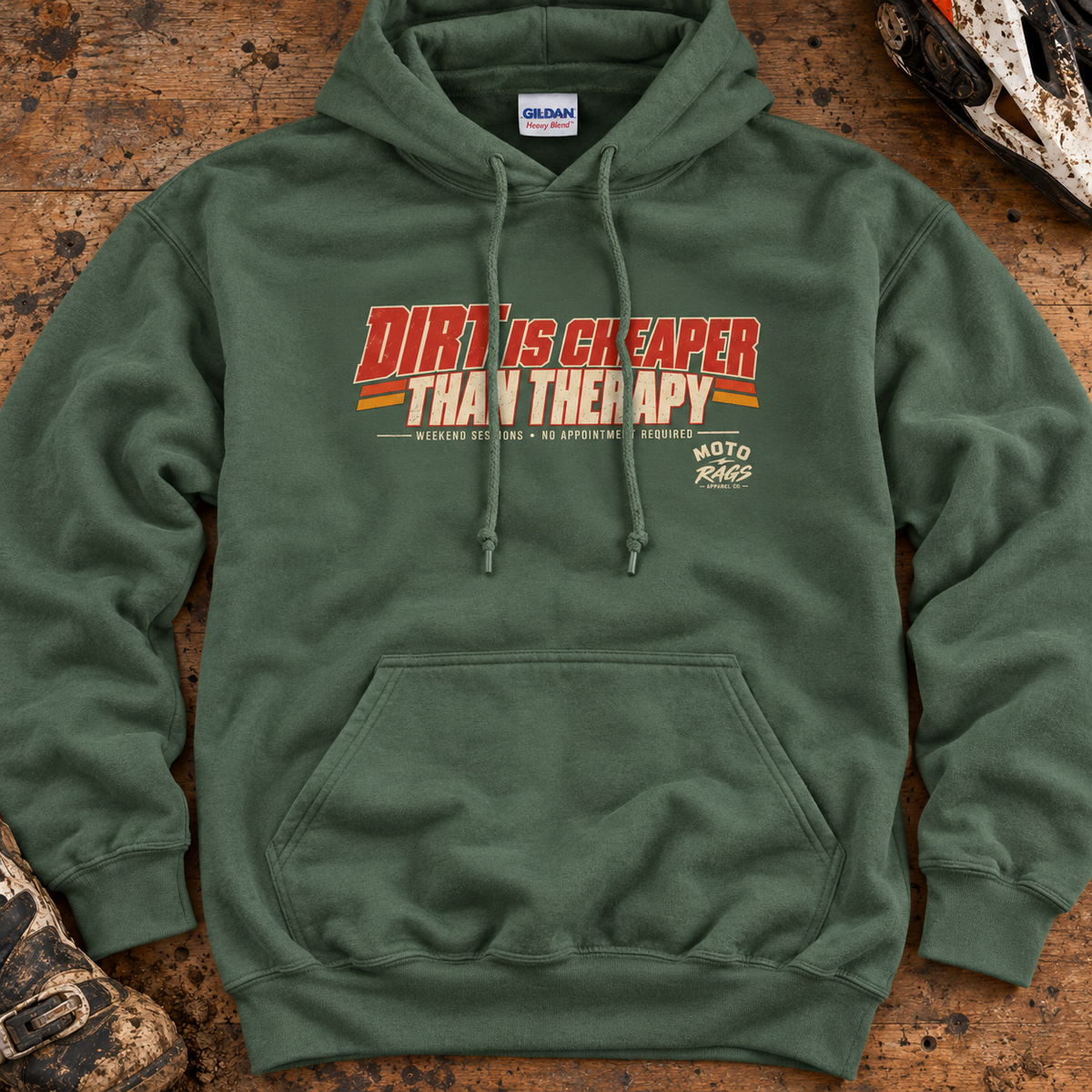 Dirt is Cheaper Than Therapy - Adult Hoodie