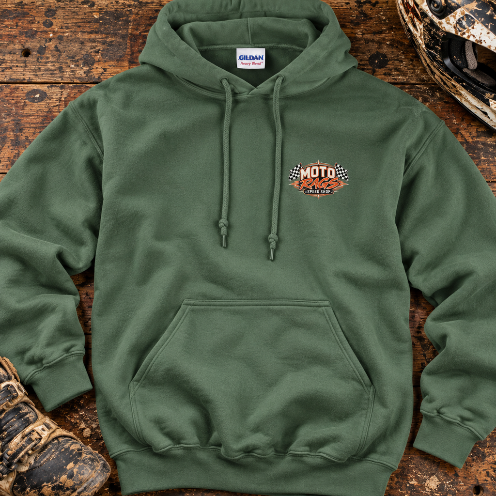 Moto Rags Speed Shop - Adult Hoodie