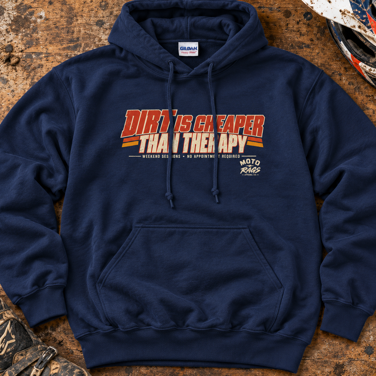 Dirt is Cheaper Than Therapy - Adult Hoodie