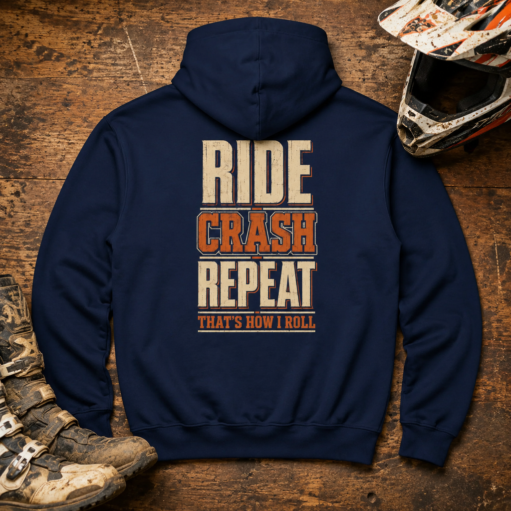 Ride Crash Repeat Hoodie