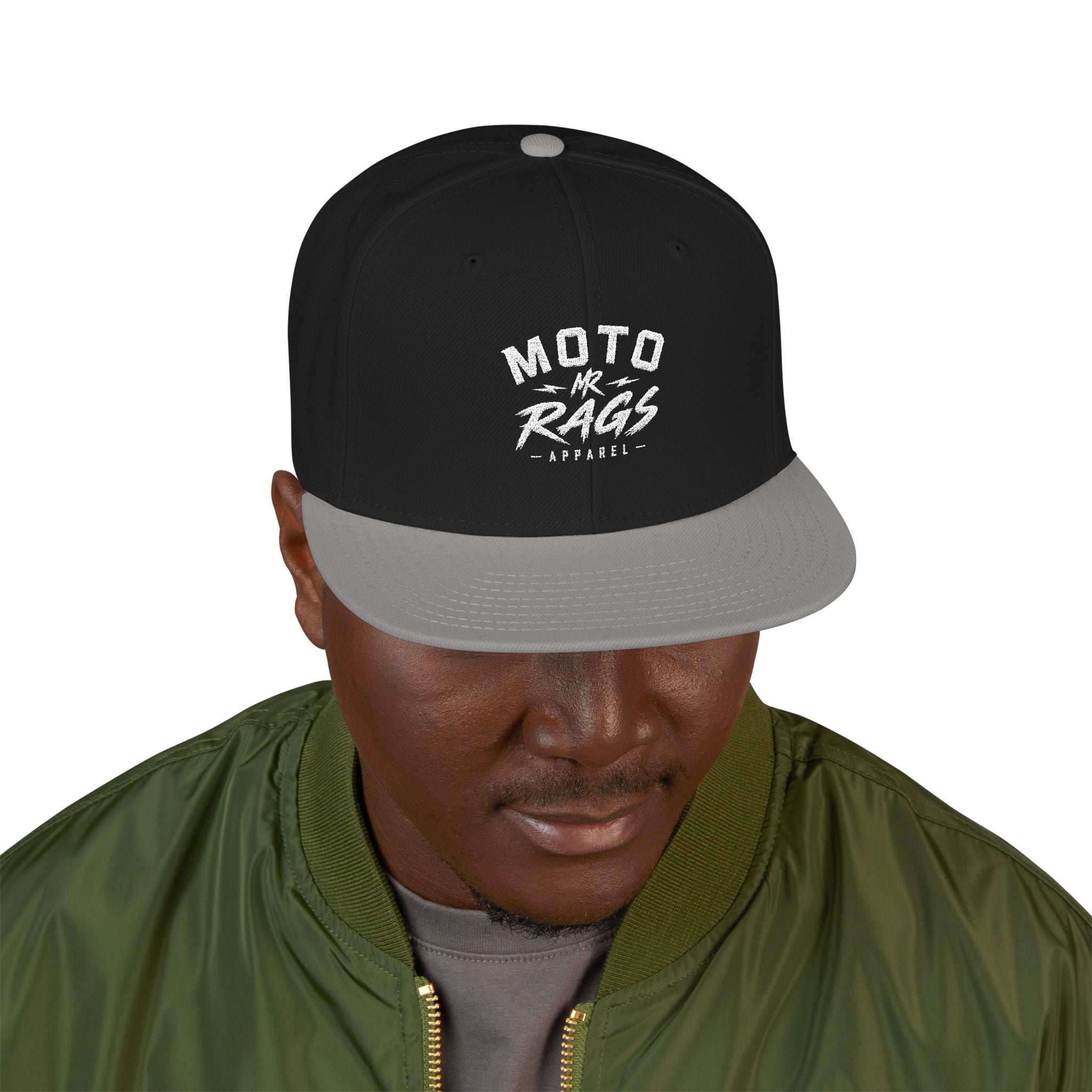 The OG Moto Rags Snapback Flat Bill Hat