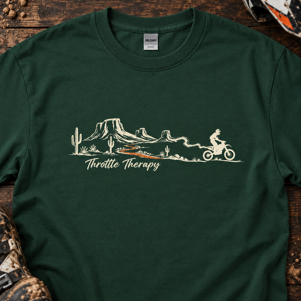 Throttle Therapy in the Desert - Men's T-shirt