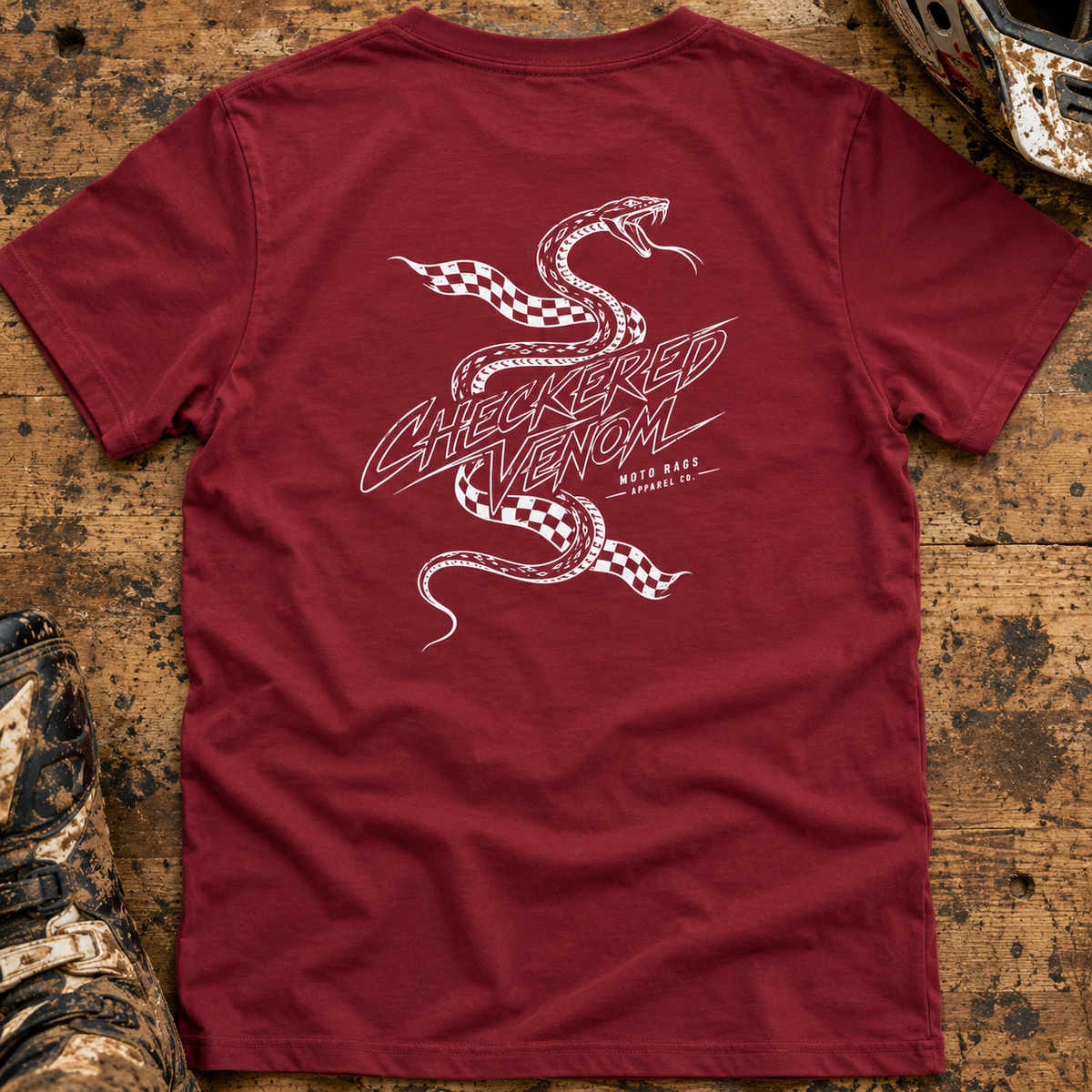 Checkered Venom - Men's T-shirt