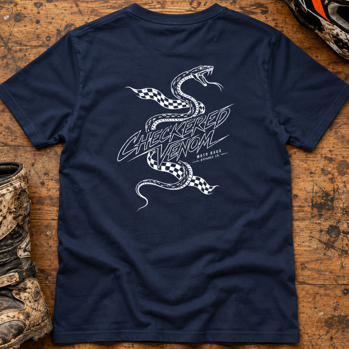 Checkered Venom - Men's T-shirt