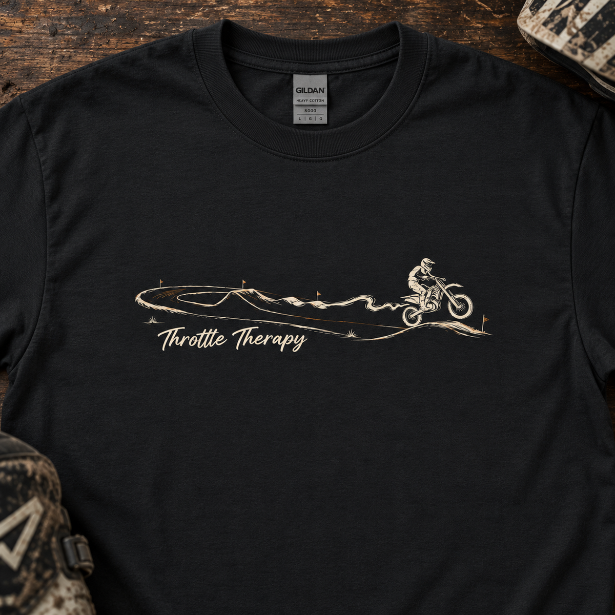 Throttle Therapy on the Track - Men's T-shirt