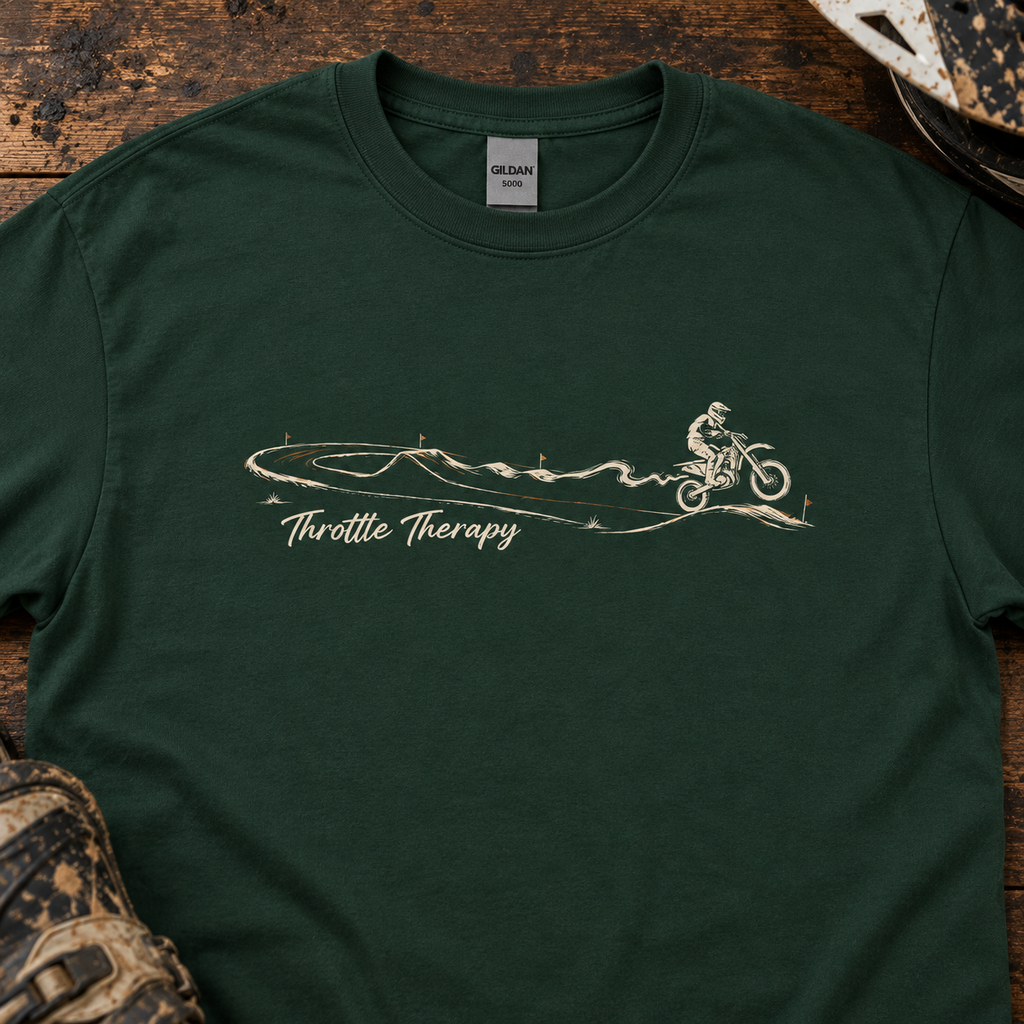 Throttle Therapy on the Track - Men's T-shirt