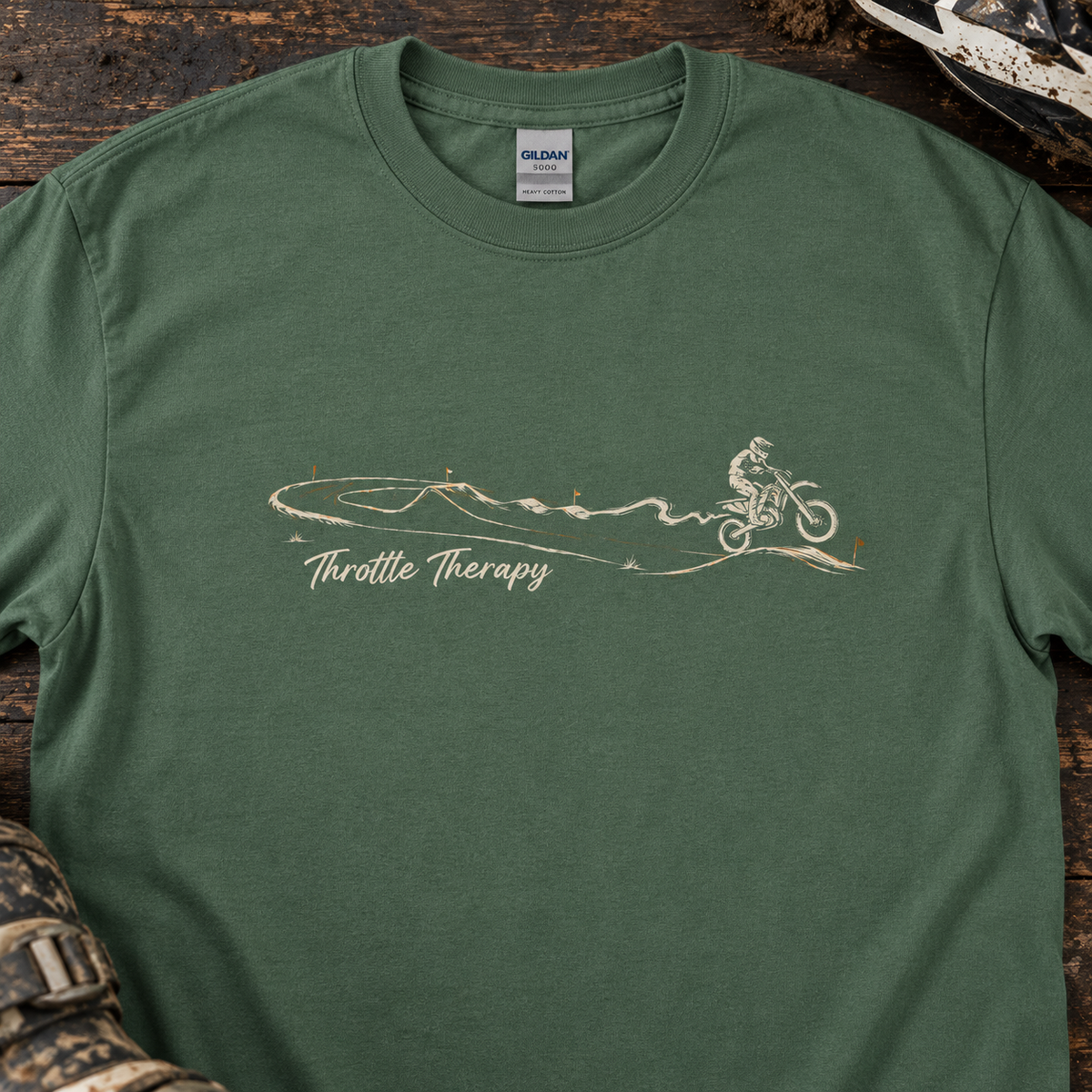 Throttle Therapy on the Track - Men's T-shirt