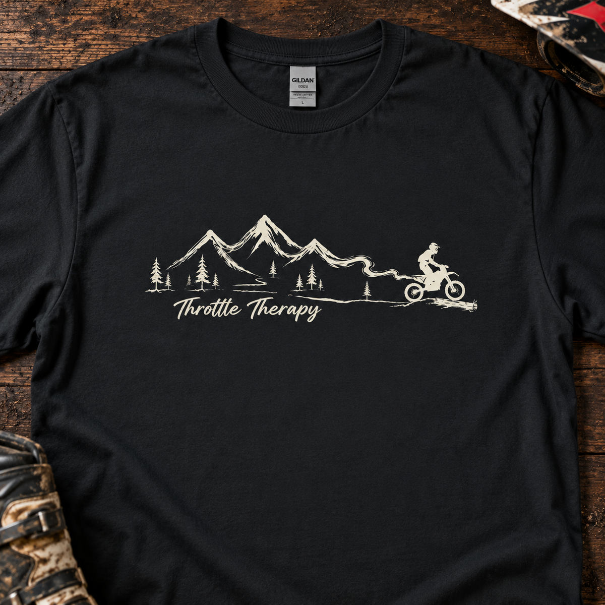Throttle Therapy in the Woods - Men's T-shirt