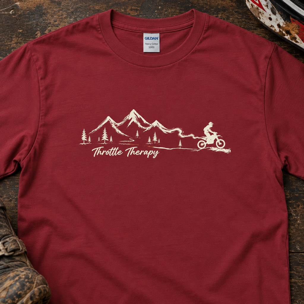 Throttle Therapy in the Woods - Men's T-shirt