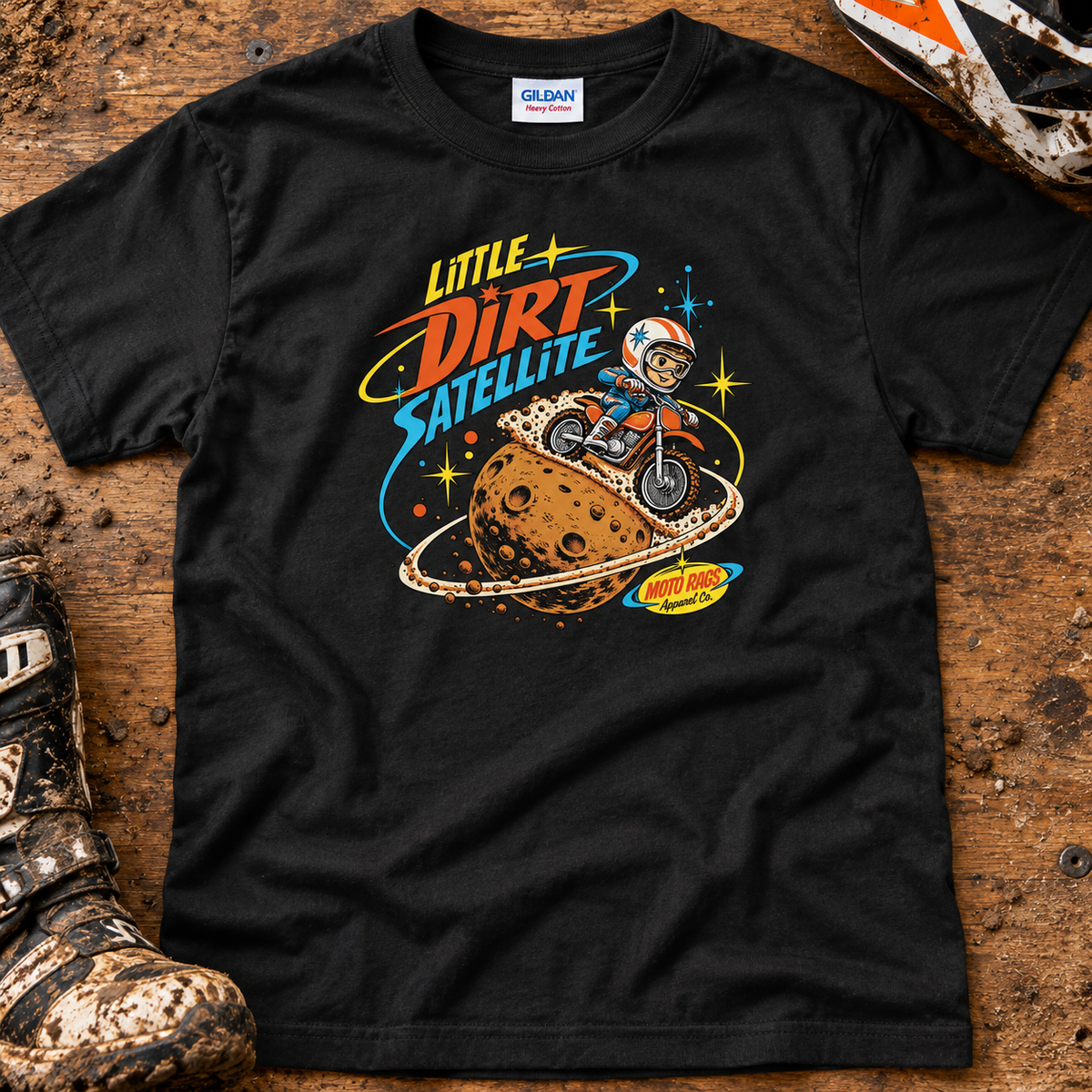 Little Dirt Satellite - Kids T-shirt