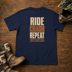 Ride Crash Repeat - Kids T-shirt