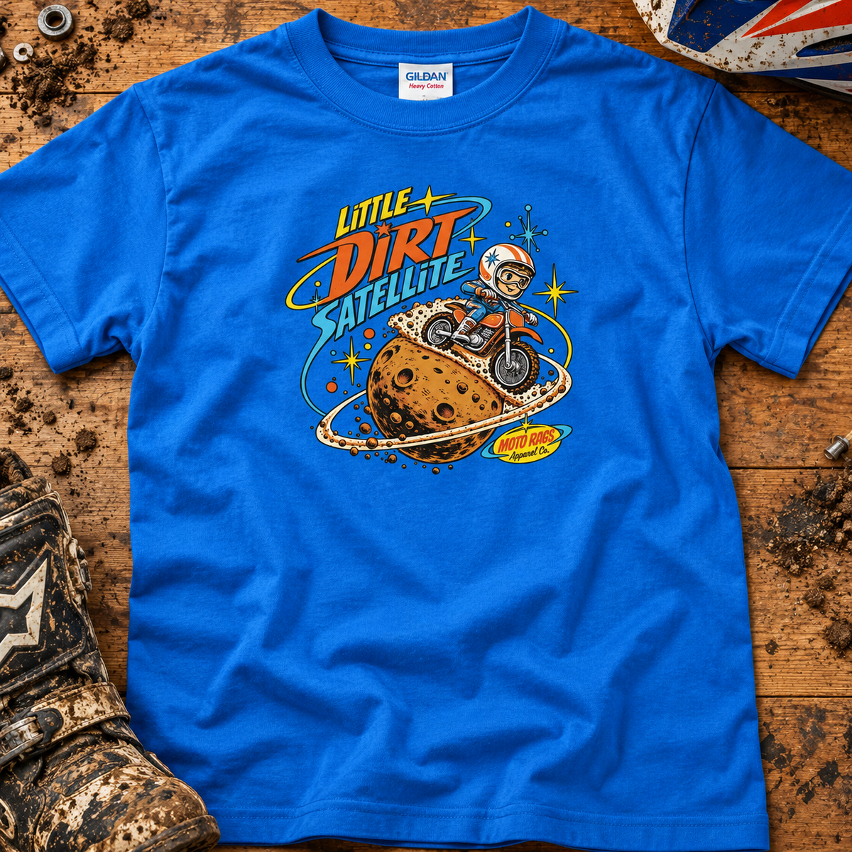 Little Dirt Satellite - Kids T-shirt