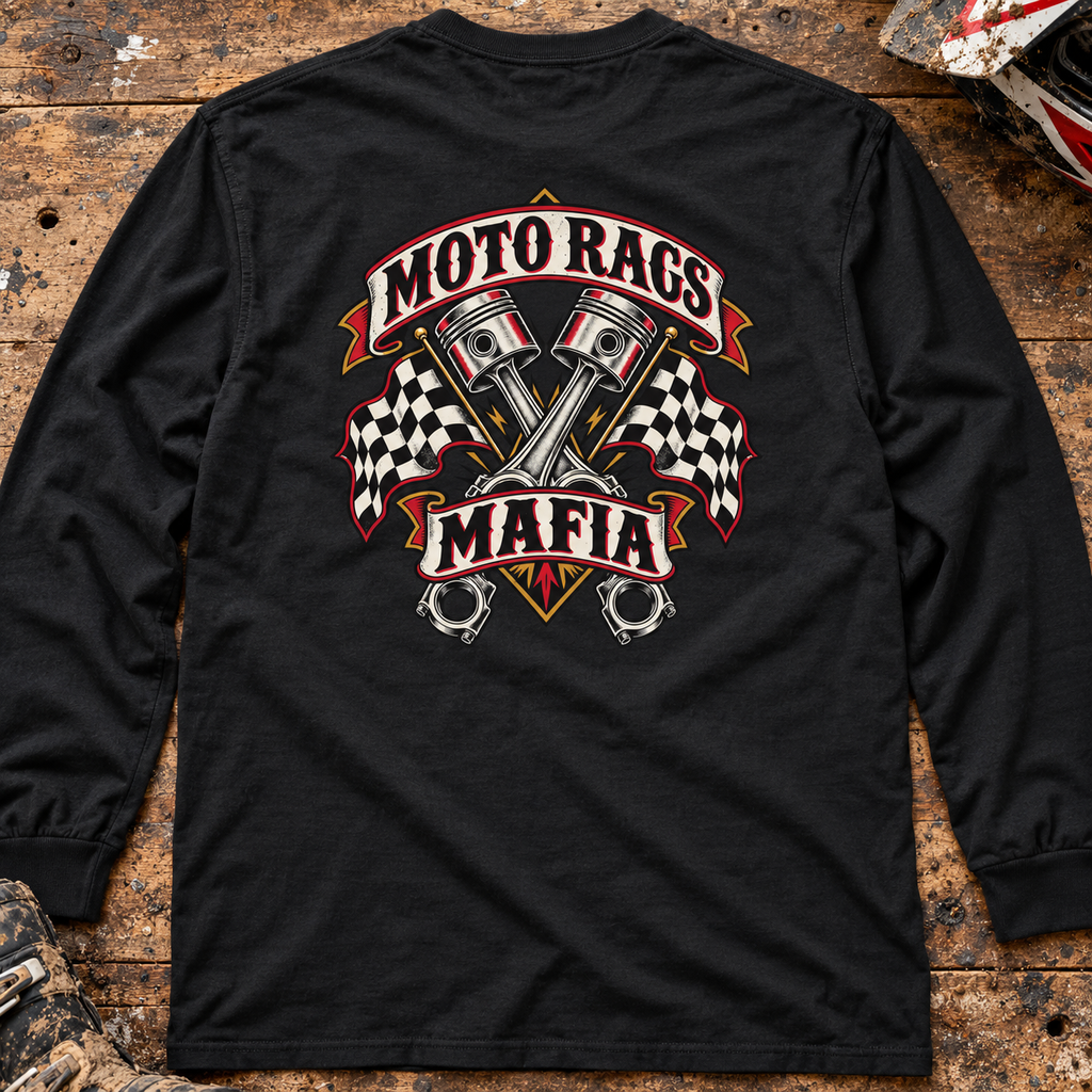 Moto Rags Mafia - Adult Long Sleeve T-shirt