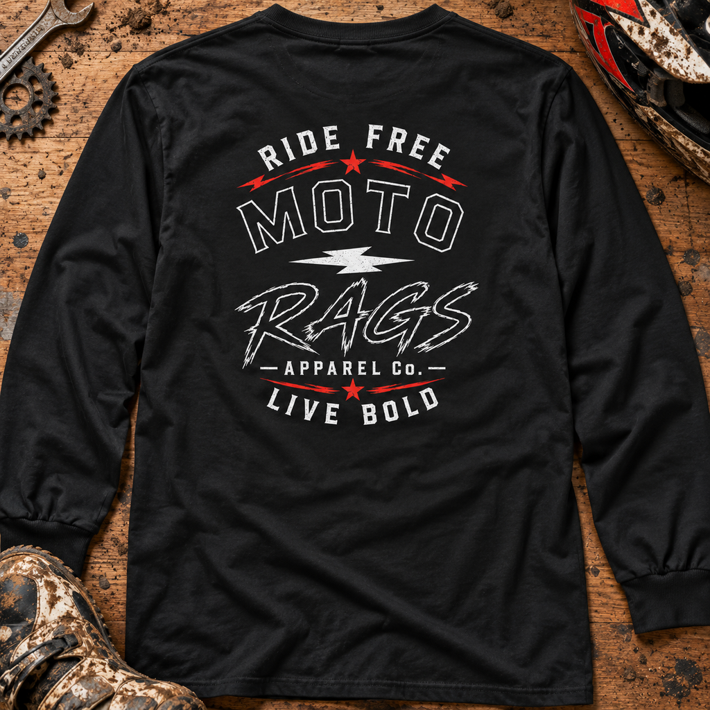 Ride Free Live Bold - Adult Long Sleeve T-shirt