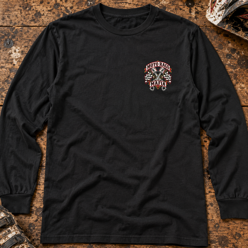Moto Rags Mafia - Adult Long Sleeve T-shirt