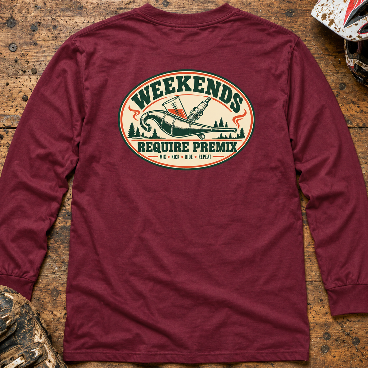 Weekends Require Premix - Adult Long Sleeve T-shirt