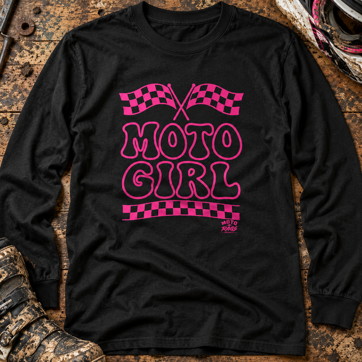 Moto Girl - Adult Long Sleeve T-shirt