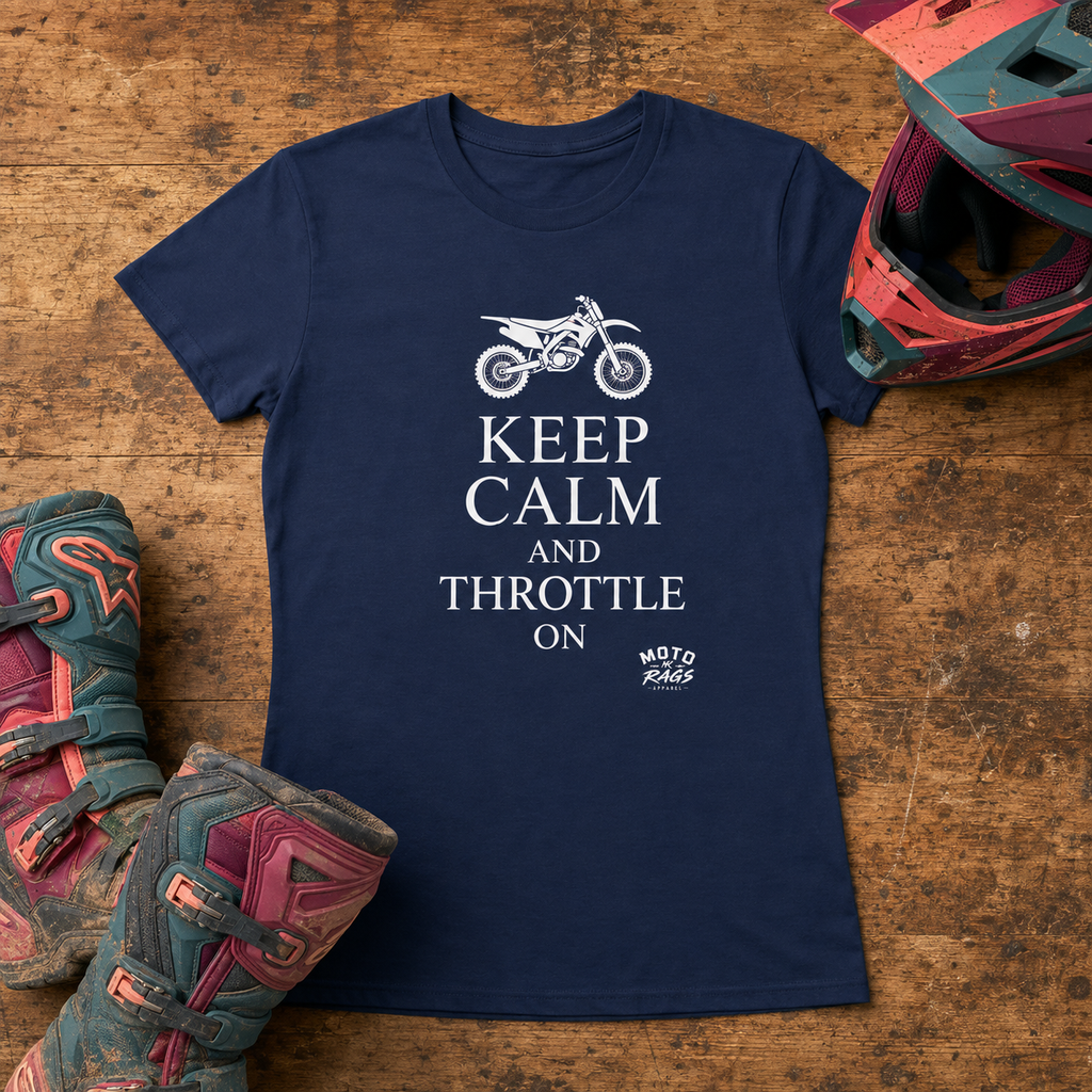 Keep Calm and Throttle On Women's Tee