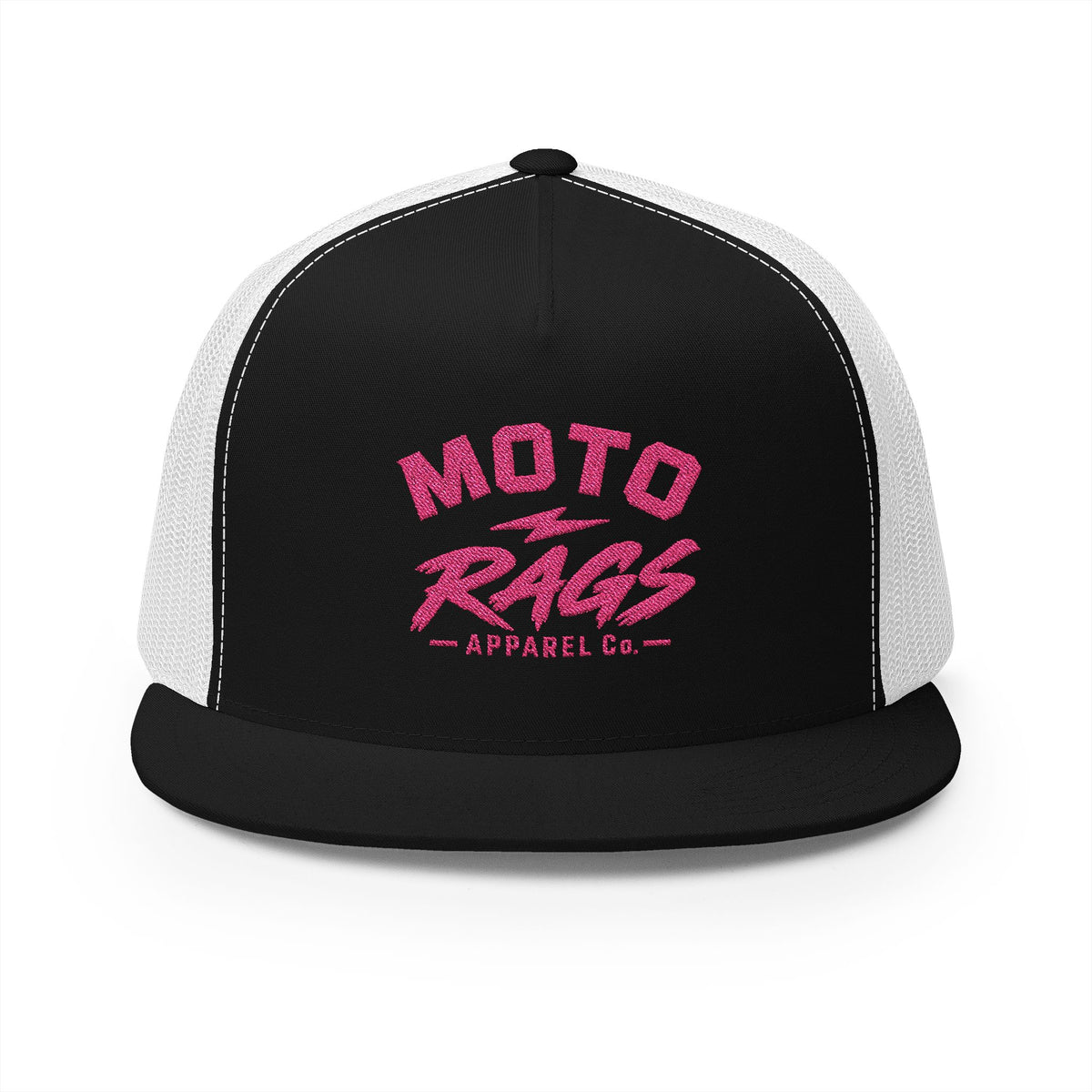 Moto Rags Trucker Hat (Pink)