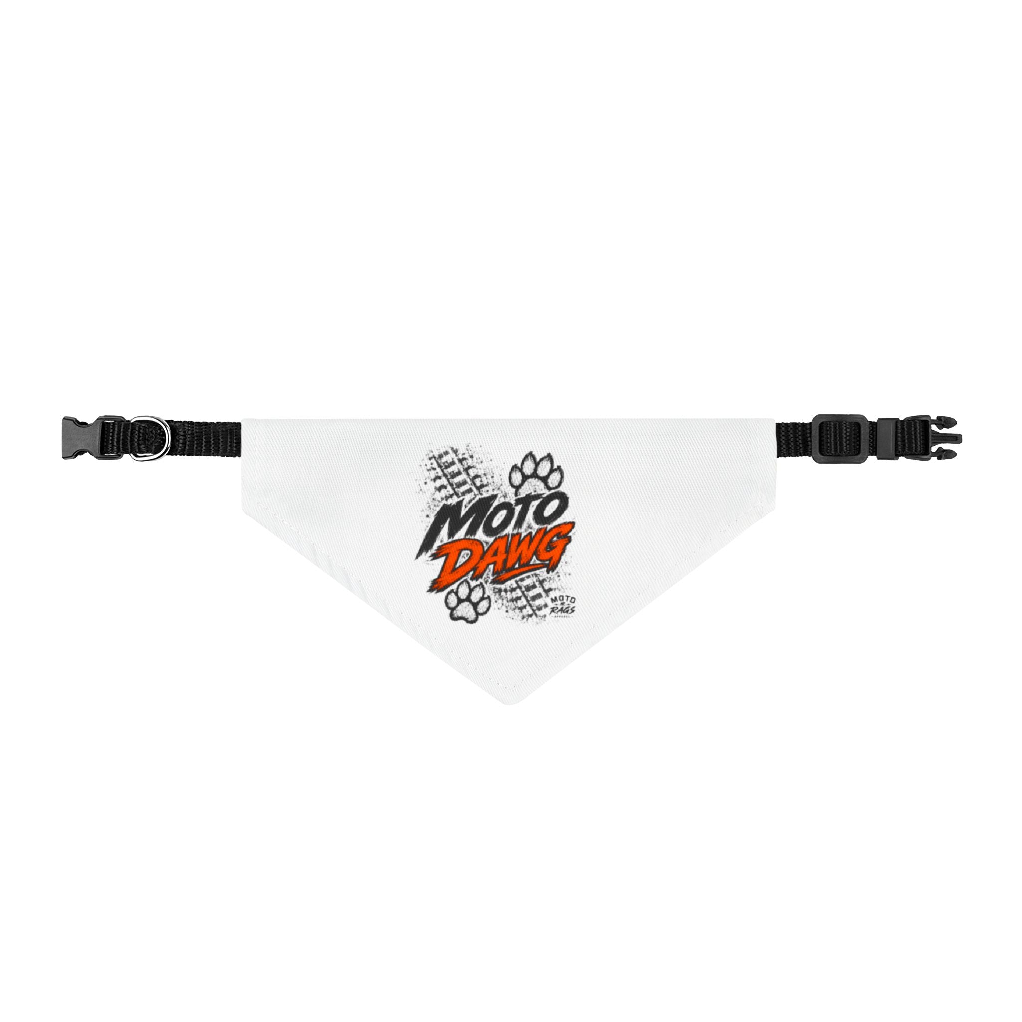 Moto Rags Moto Dawg Bandana Collar - Orange