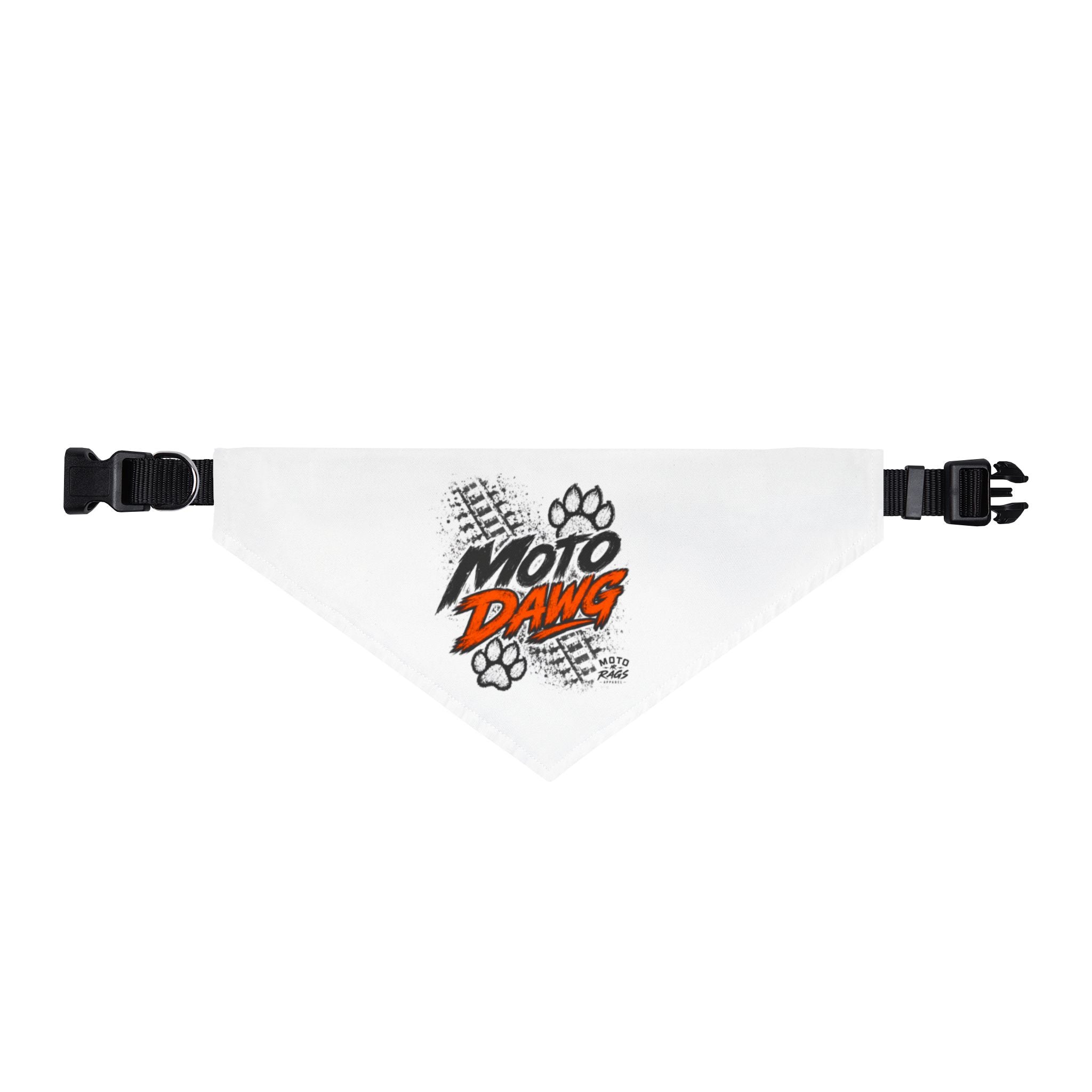 Moto Rags Moto Dawg Bandana Collar - Orange