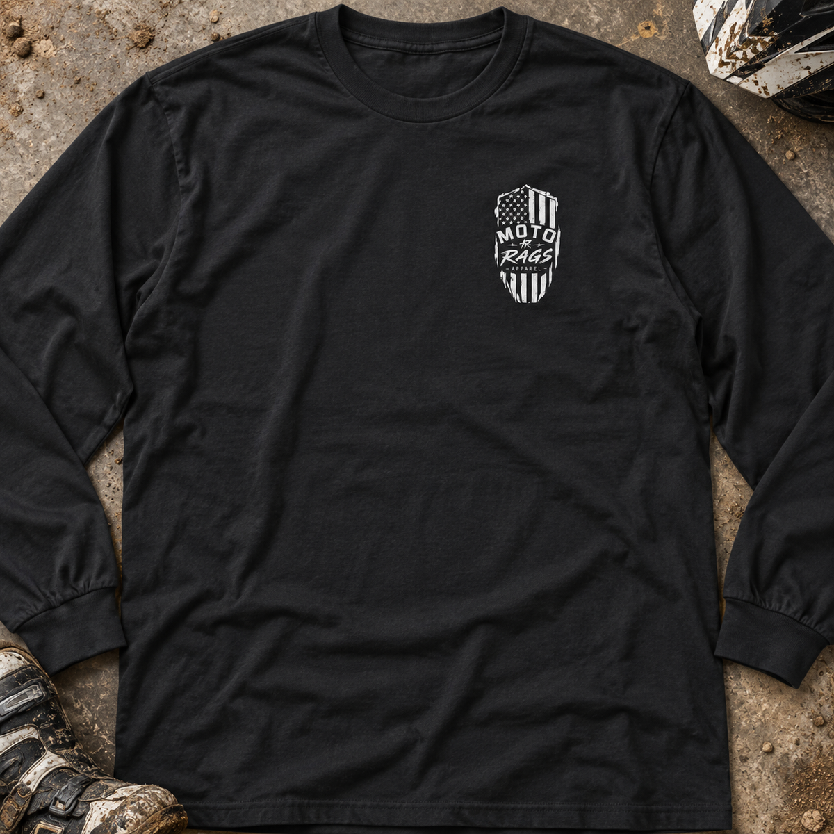 Tactical American Flag - Adult Long Sleeve T-shirt