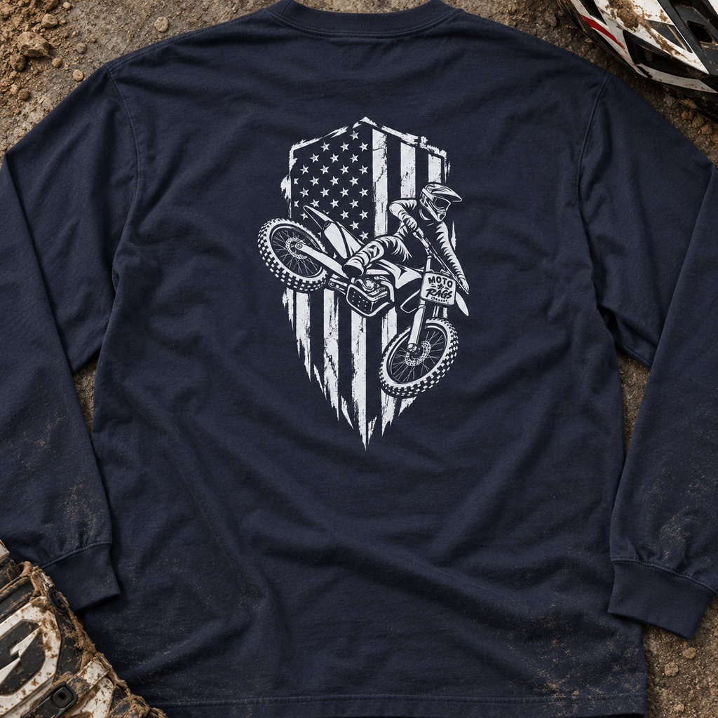 Tactical American Flag - Adult Long Sleeve T-shirt