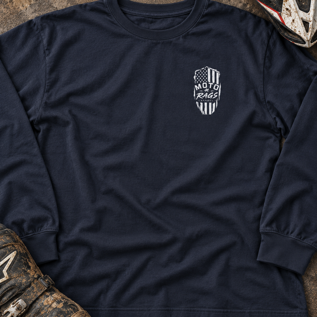 Tactical American Flag - Adult Long Sleeve T-shirt