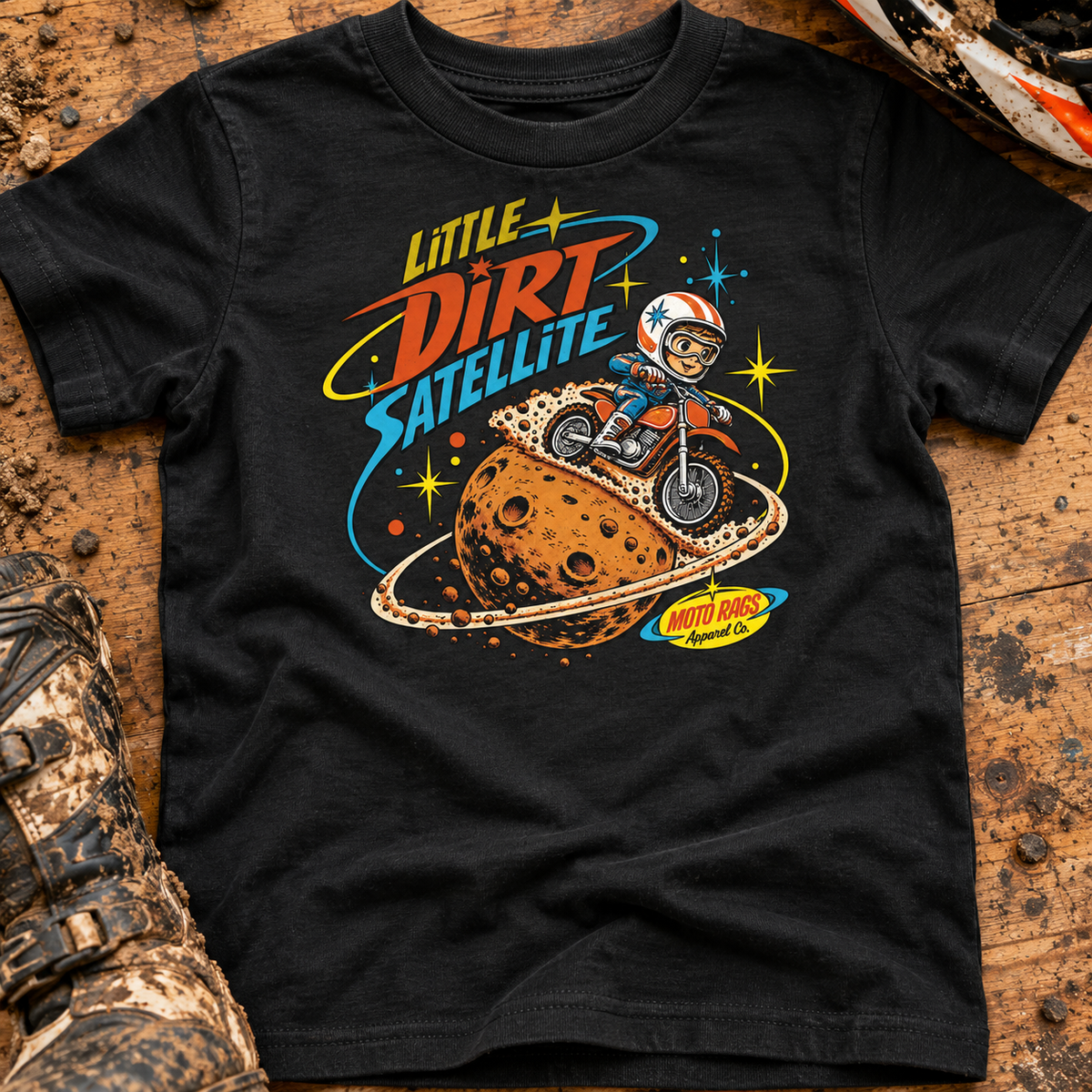 Little Dirt Satellite - Toddlers T-shirt