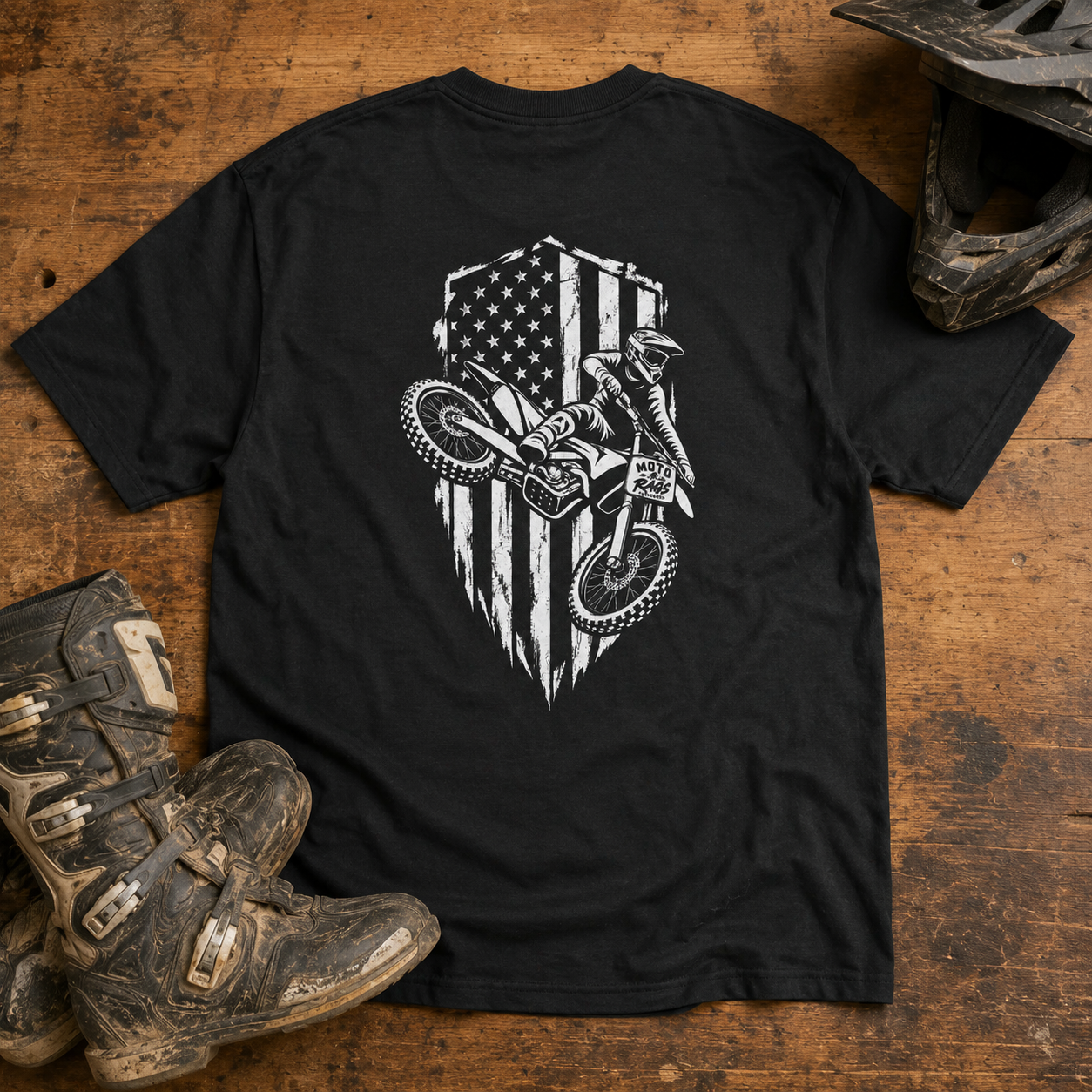Tactical American Flag - Men's T-Shirt