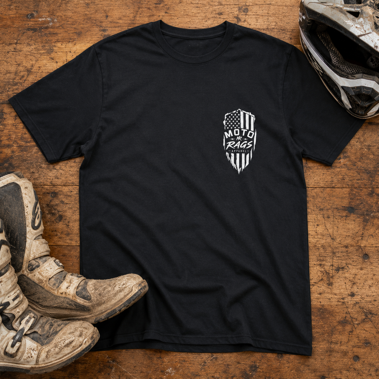 Tactical American Flag - Men's T-Shirt