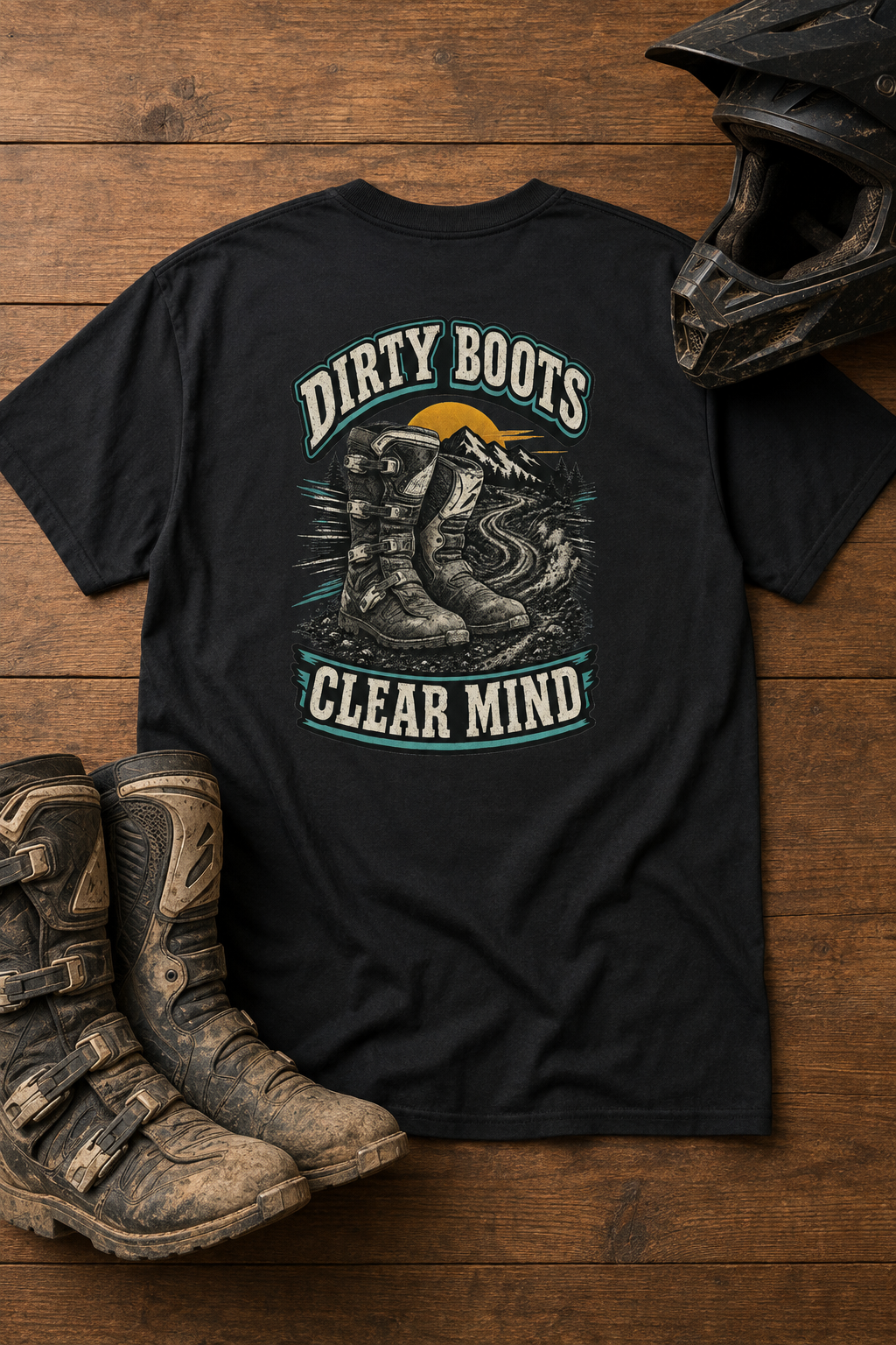 Dirty Boots Clear Mind - Men's T-shirt