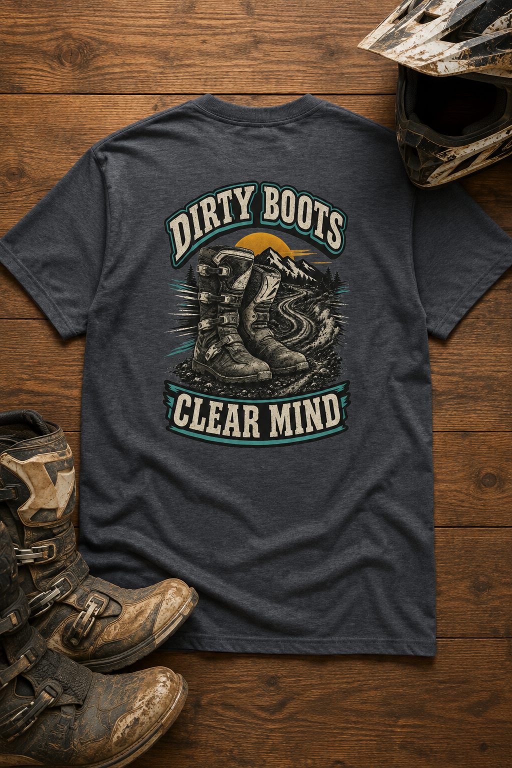 Dirty Boots Clear Mind - Men's T-shirt