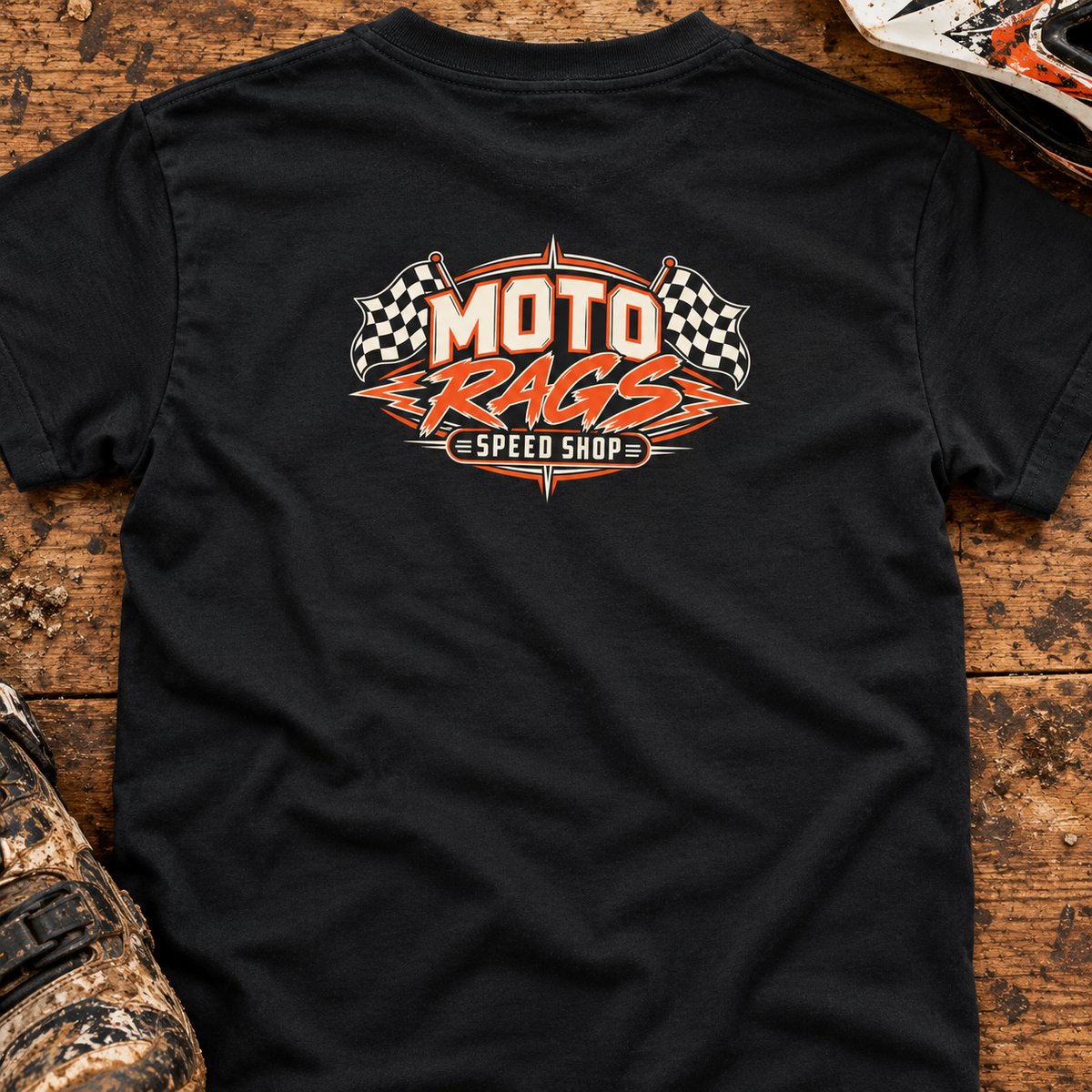 Moto Rags Speed Shop - Kids T-shirt