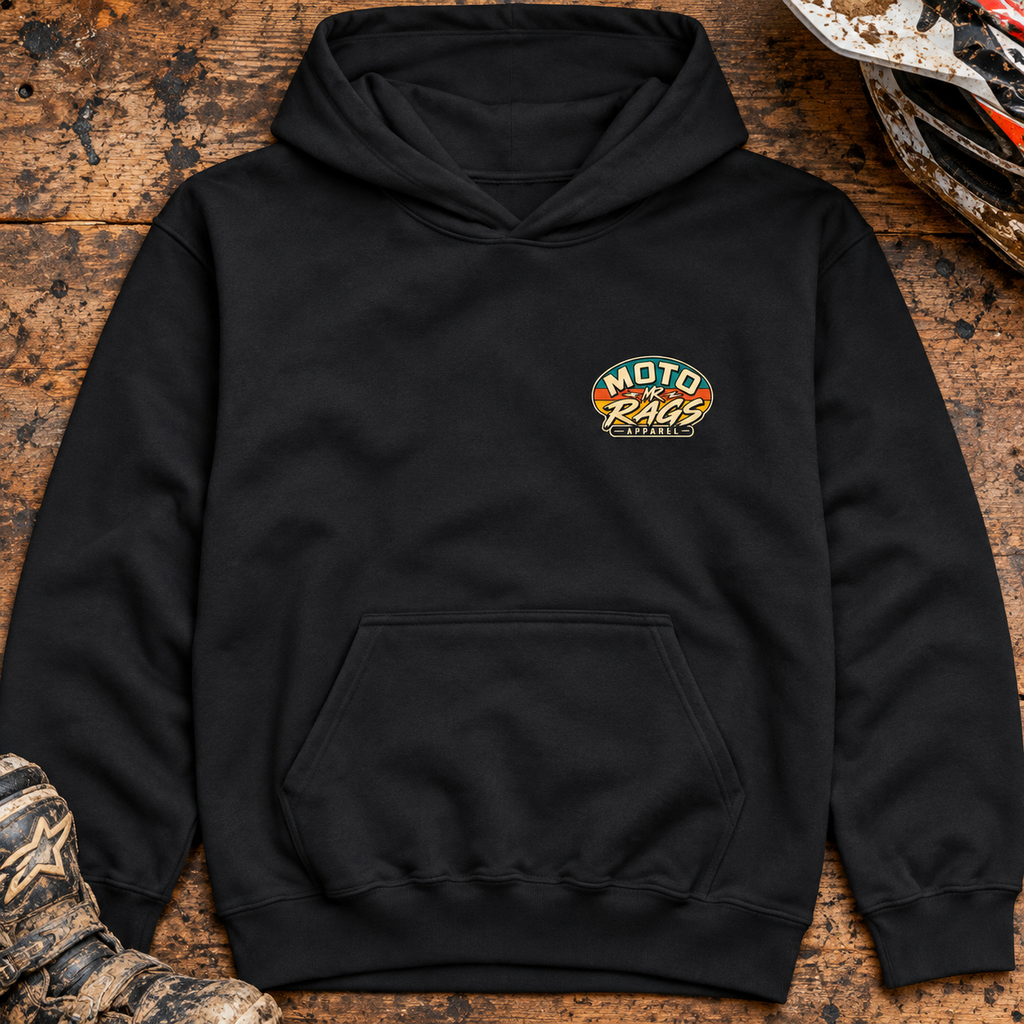 Moto Rags Retro Rally - Kids Hoodie