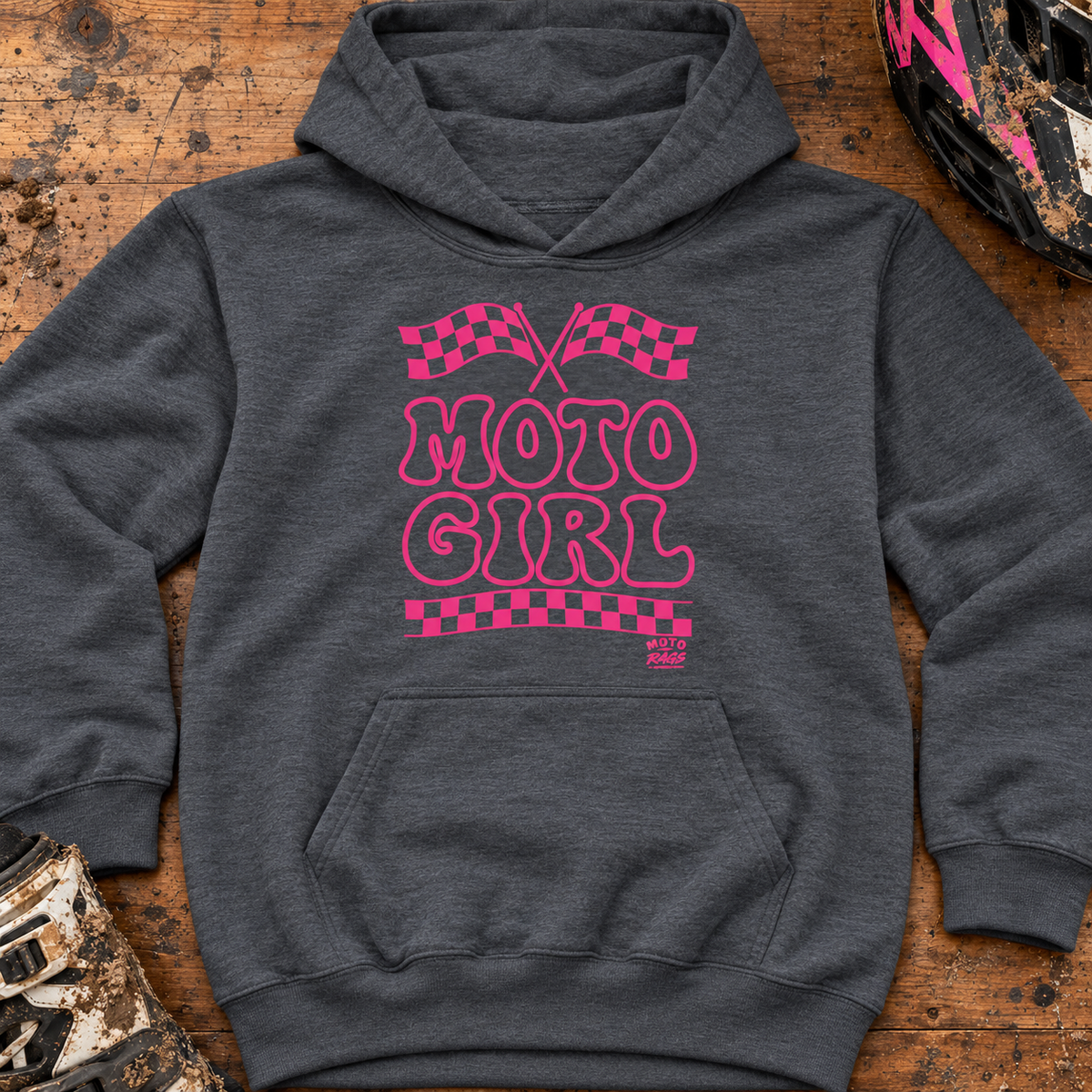 Moto Girl - Kids Hoodie